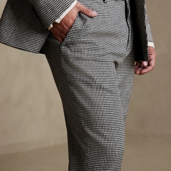 Banana Republic Other - Banana Republic Men's TAILORED-FIT HOUNDSTOOTH SUIT TROUSER 31/30 NWT